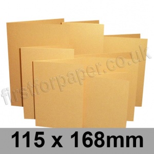 Stardream, Pre-creased, Single Fold Cards, 285gsm, 115 x 168mm, Gold
