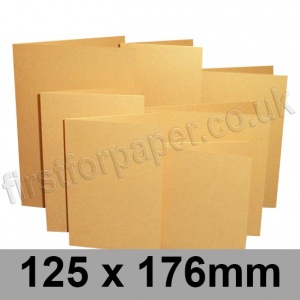 Stardream, Pre-creased, Single Fold Cards, 285gsm, 125 x 176mm, Gold
