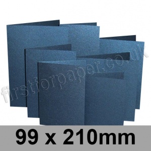 Stardream, Pre-creased, Single Fold Cards, 285gsm, 99 x 210mm, Lapislazuli