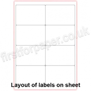 Mutipurpose White Office Labels, 99.1 x 67.7mm, 100 sheets per pack