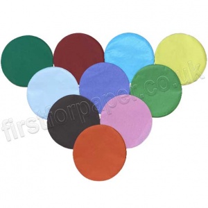 Tissue Circles, 150mm, 480 Assorted Colours