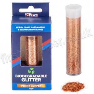 Stix2, Biodegradable Glitter, 8gm, Penny Copper
