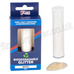 Stix2, Biodegradable Glitter, 8gm, White