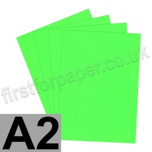 U-Stick, Fluorescent Green, Self Adhesive Paper, A2