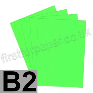 U-Stick, Fluorescent Green, Self Adhesive Paper, B2