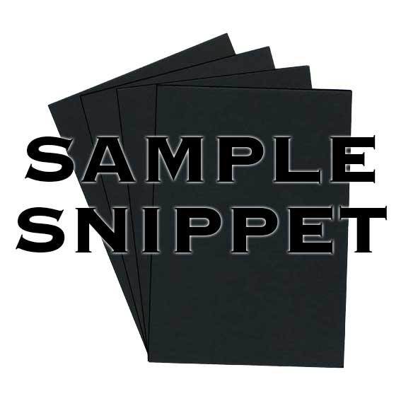 •Sample Snippet, Rapid Colour, 120gsm, Black