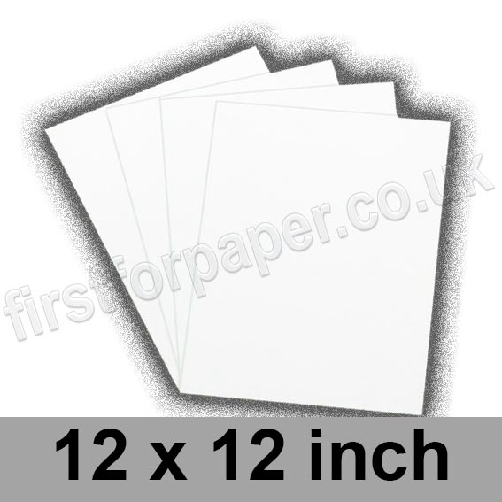 Colorset Recycled Card, 270gsm, 305 x 305mm (12 x 12 inch), White