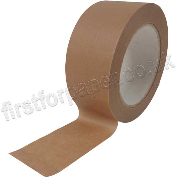 Premium Kraft, Brown, Selfadhesive Paper Tape, 50mm x 50m First for