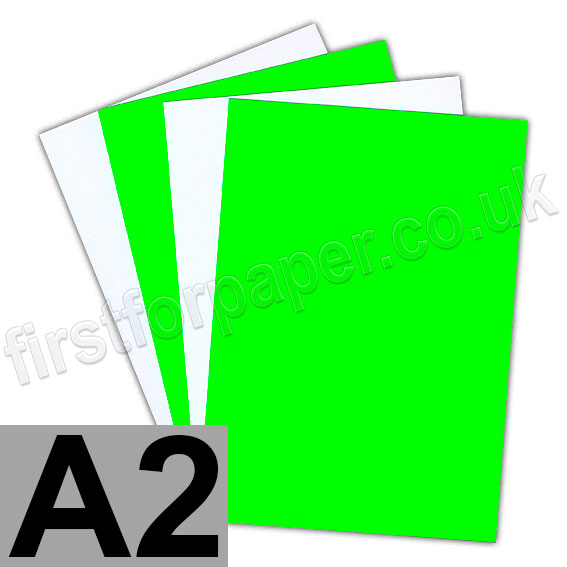 Centura Neon, Dayglo Fluorescent Paper, 95gsm, A2, Green - First for Paper
