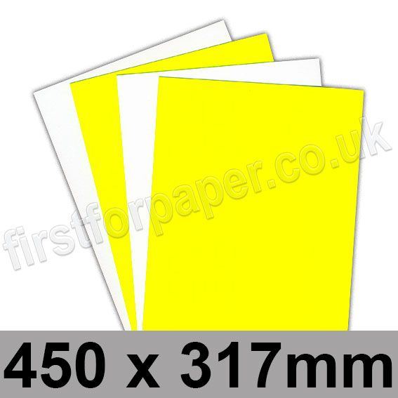 Centura Neon, Dayglo Fluorescent Card, 260gsm, 450 x 317mm, Yellow