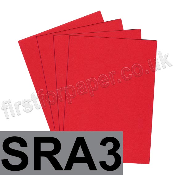 Colorplan, 175gsm, SRA3, Bright Red