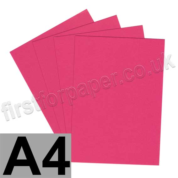 Colorplan, 175gsm,  A4, Hot Pink