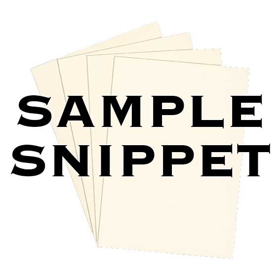 •Sample Snippet, Colorplan, 175gsm, Natural