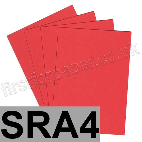 Colorset Recycled Card, 350gsm, SRA4, Chilli
