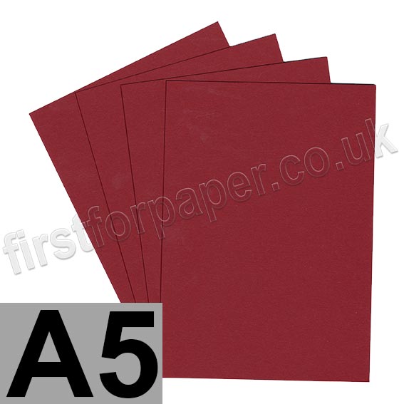 Colorset Recycled Card, 270gsm,  A5, Crimson