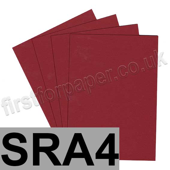 Colorset Recycled Card, 350gsm, SRA4, Crimson