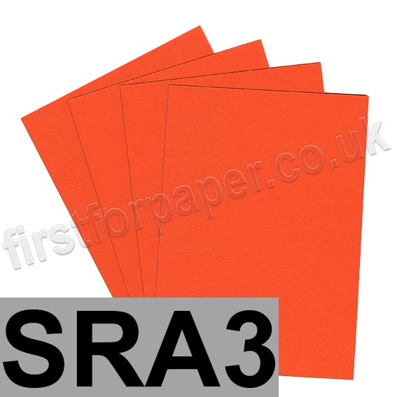 Colorset Recycled Card, 270gsm,  SRA3, Deep Orange
