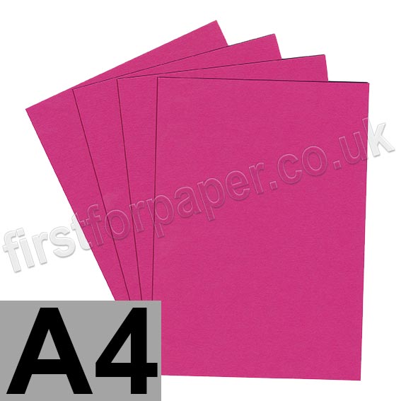 Colorset Recycled Card, 270gsm,  A4, Magenta