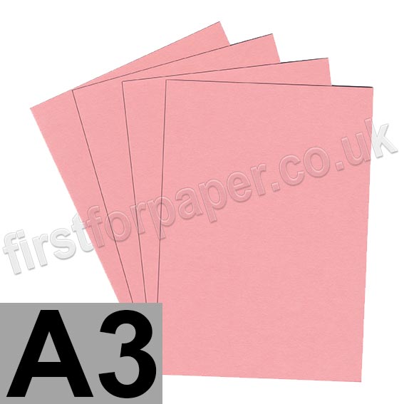 Colorset Recycled Card, 270gsm,  A3, Pink Ice