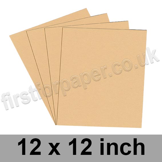 Colorset Recycled Card, 350gsm, 305 x 305mm (12 x 12 inch), Sandstone