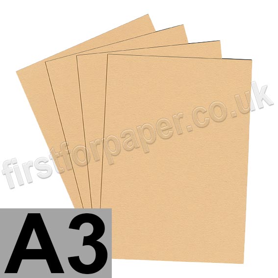 Colorset Recycled Card, 350gsm,  A3, Sandstone