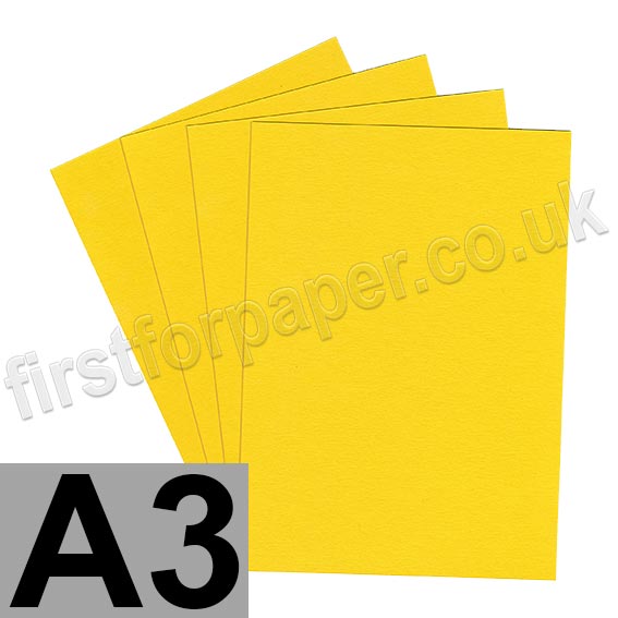 Colorset Recycled Card, 270gsm,  A3, Solar
