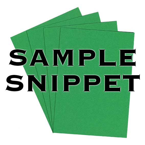 •Sample Snippet, Colorset, 350gsm, Spring Green