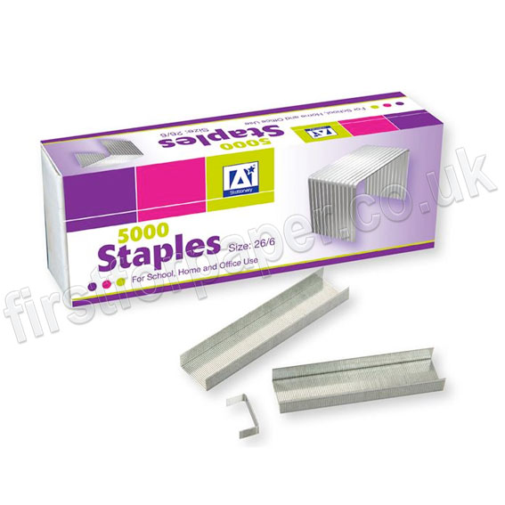 Staples No. 56 (26/6) Box of 5,000 First for Paper