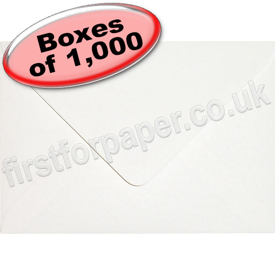 Anvil Hammer, Textured Greetings Card Envelope, C6 (114 x 162mm), White - 1,000 Envelopes