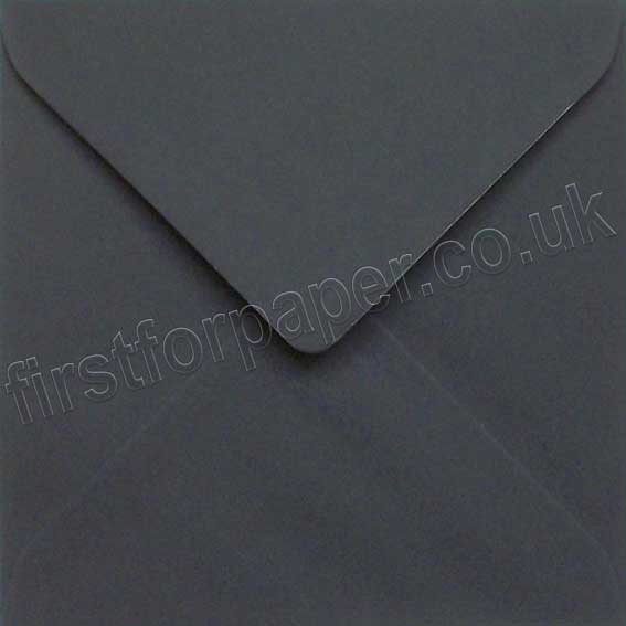 Colorset Recycled Gummed Envelopes, 155mm Square, Nero First for Paper