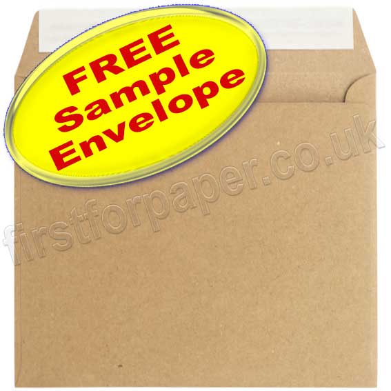 Sampling Envelope •Sample Priory, Fleck Kraft Recycled Envelope, 155mm Square - First for ...