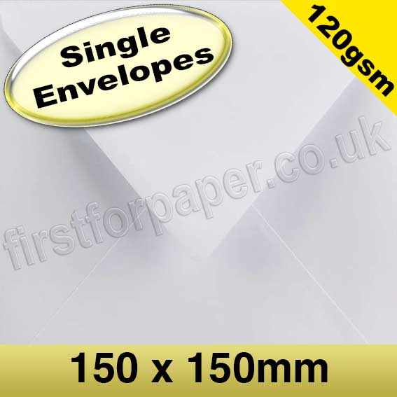 Vesta Premium Gummed Greetings Card Envelope, 120gsm, 150mm Square
