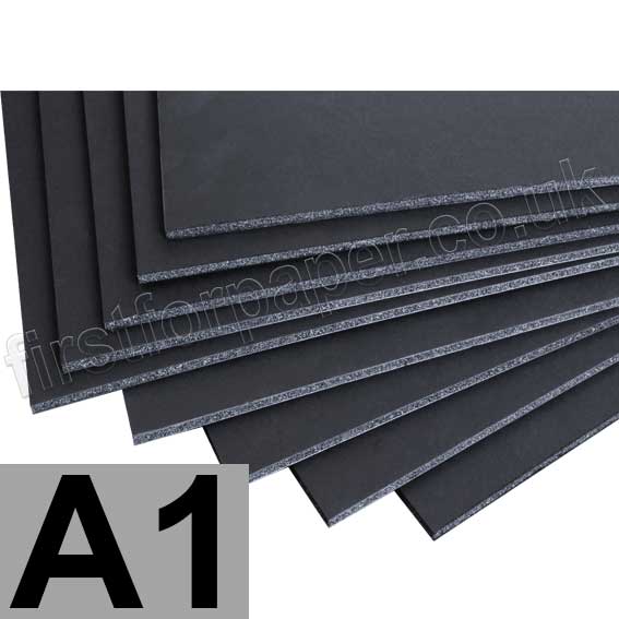 A1, Black 5mm Foam Board First for Paper