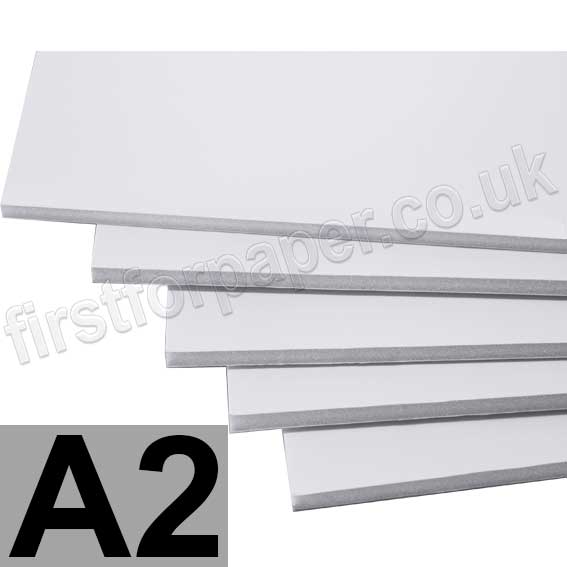A2, White 5mm Foam Board First for Paper