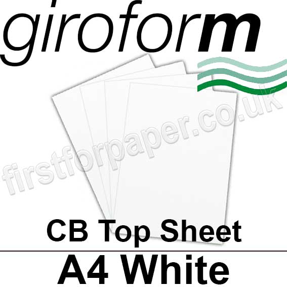 Giroform Carbonless NCR, CB80, Top Sheet, A4, 80gsm White 500 Sheets First for Paper