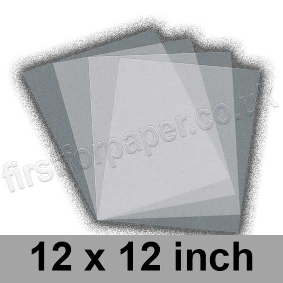 Krystal, Plain Translucent (Clear Vellum) 160gsm, 305 x 305mm (12 x 12
