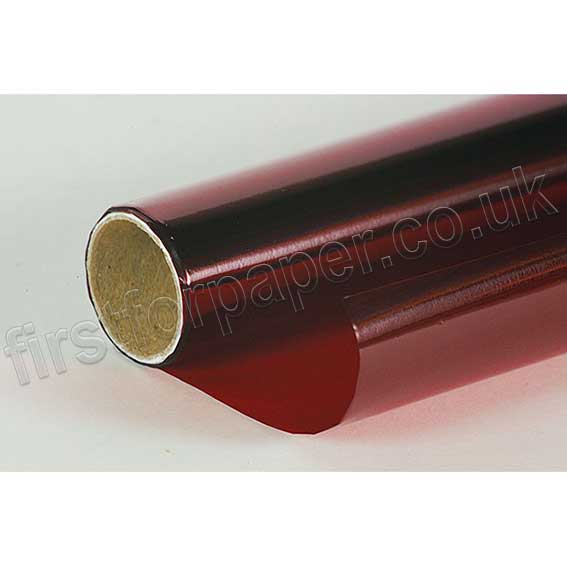 Cellophane Roll, 500mm x 2.5m, Red First for Paper