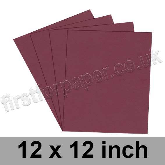 Rapid Colour Paper, 120gsm, 305 x 305mm (12 x 12 inch), Burgundy