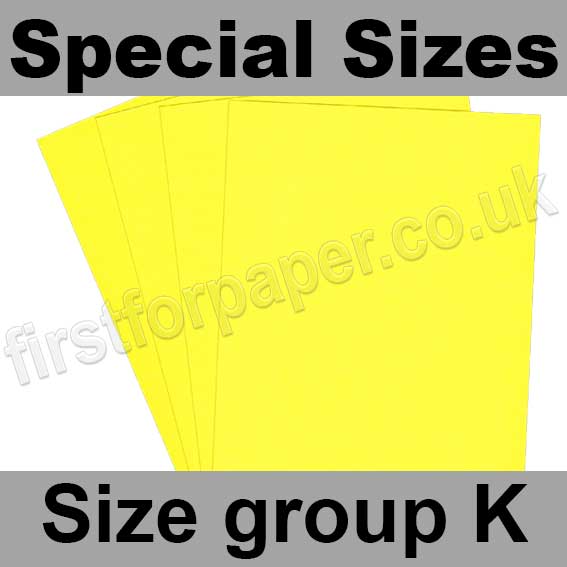 Rapid Colour Card, 225gsm, Special Sizes, (Size Group K), Canary Yellow