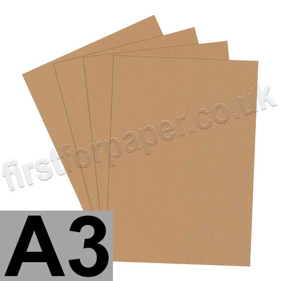 Rapid Colour Card, 225gsm, A3, Nougat Brown