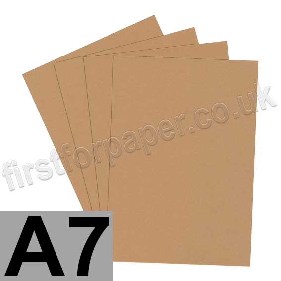 Rapid Colour Card, 160gsm, A7, Nougat Brown
