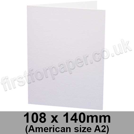 5 x 7 White Hammer Textured Card Sheets, 260gsm